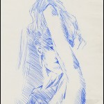 Girl in Blue Lines