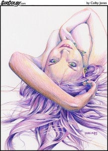 Girl with Purple Hair